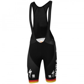 Conjunto Maillot + Culotte Corto con tirantes 2020 BORA-hansgrohe Campeonato de Alemania N001